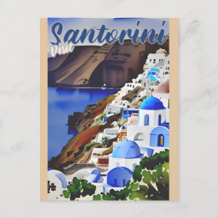 Bezoek Santorini Griekenland Reizen Briefkaart