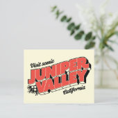 "Bezoek Schilderachtig Juniper Valley" - Briefkaar Briefkaart (Staand voorkant)