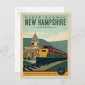 Bezoek Schilderachtig New Hampshire Briefkaart (Voorkant / Achterkant)