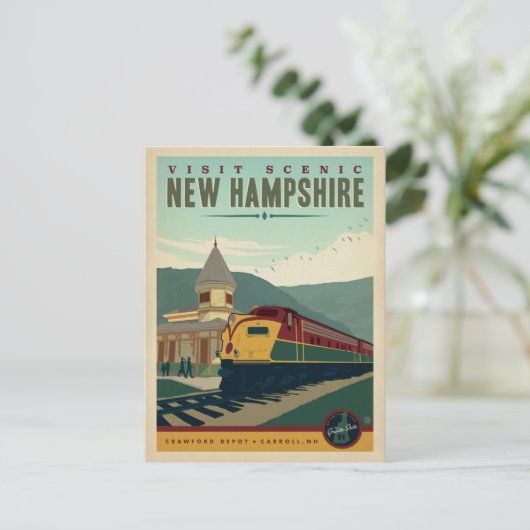 Bezoek Schilderachtig New Hampshire Briefkaart (Staand voorkant)
