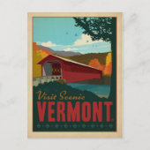 Bezoek Schilderachtig Vermont Briefkaart (Voorkant)