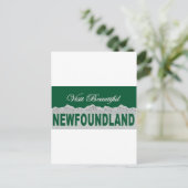 Bezoek schitterend Newfoundland Briefkaart (Staand voorkant)
