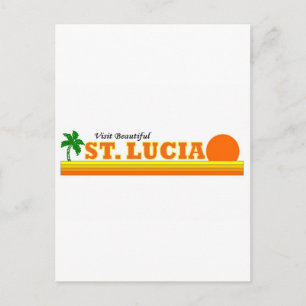 Bezoek schitterend Saint Lucia Briefkaart