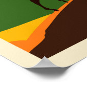 Bezoek Schotland Vintage Travel Poster (Hoek)