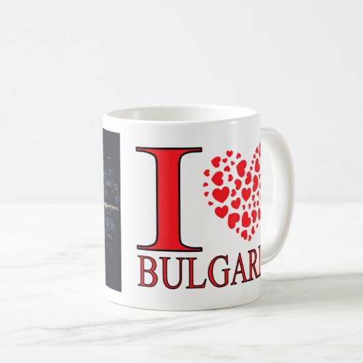 Bezoek Sofia, Bulgarije I Love Coffee Mok (Voorkant rechts)