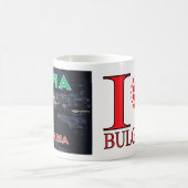 Bezoek Sofia, Bulgarije I Love Coffee Mok (Center)