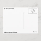 Bezoek St. Louis. Briefkaart (Achterkant)