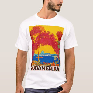 Bezoek Sudamerica vintage concept T-shirt