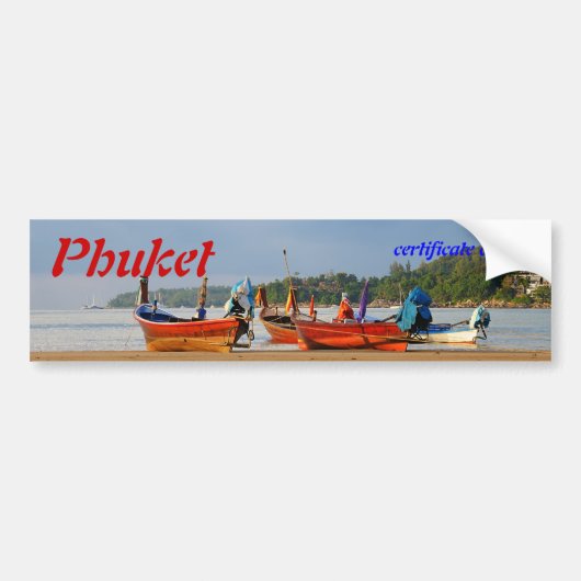 Bezoek Thailand, Phuket Bumpersticker (Voorkant)