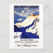 Bezoek Tsjechoslowakije Briefkaart (Voorkant)