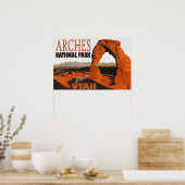 Bezoek Utah, Arches National Park, Poster (Keuken)