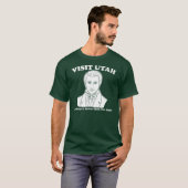 bezoek utah ons jesus is beter - mormon grappig t-shirt (Voorkant volledig)
