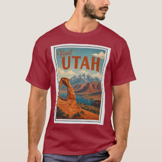 Bezoek Utah Reis Vintage T-shirt