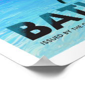 Bezoek uw eigen badkamer poster (Hoek)