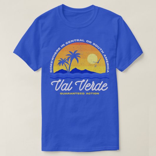 Bezoek Val Verde 80s Films T-shirt (Design voorkant)