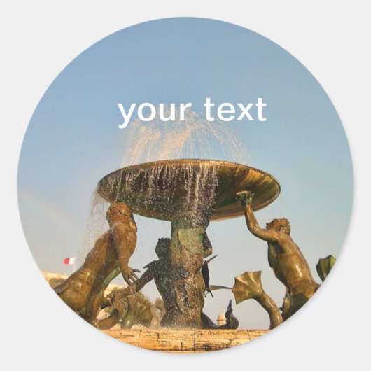 Bezoek Valletta sticker (Voorkant)