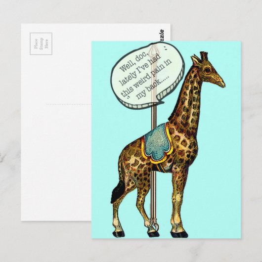 "Bezoek van de arts" Briefkaart (Voorkant / Achterkant)