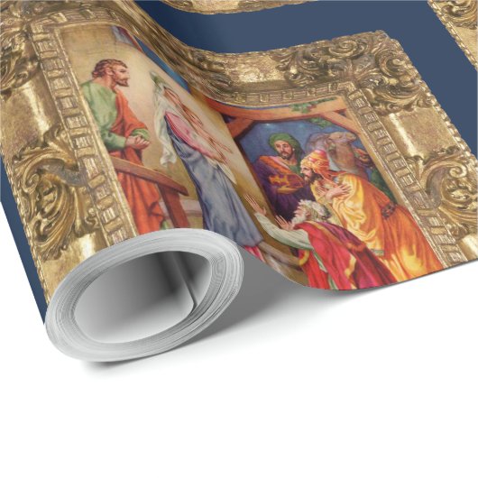 Bezoek van de drie Mannen van de Wijze Cadeaupapier (Rol Hoek)