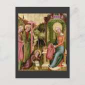 Bezoek van de engel, c. 1400-10 van meester Bertra Briefkaart (Voorkant)