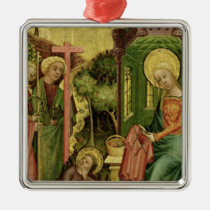 Bezoek van de Engel, van de rechterzijde Metalen Ornament
