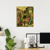 Bezoek van de Engel, van de rechterzijde Poster (Thuiskantoor)