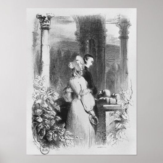 Bezoek van de graftomaat Heloise en Abelard Poster (Voorkant)