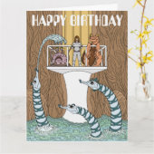 Bezoek van de Kaart van de Birthday Piptrixons (Gele Bloem)