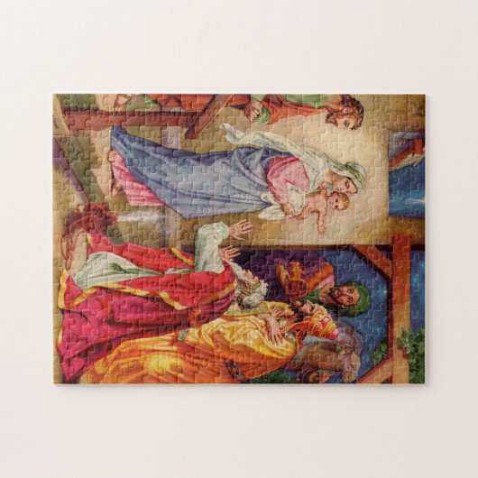 Bezoek van de Mannen van de Wijzen Legpuzzel (Horizontaal)