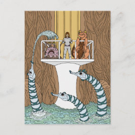 Bezoek van de pool van de pijpleidingen briefkaart