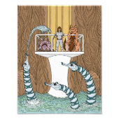 Bezoek van de pool van de pijpleidingen foto afdruk (Voorkant)