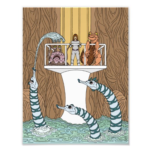 Bezoek van de pool van de pijpleidingen foto afdruk (Voorkant)