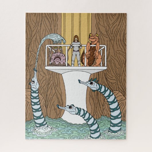 Bezoek van de pool van de pijpleidingen legpuzzel (Verticaal)