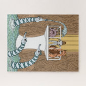 Bezoek van de pool van de pijpleidingen legpuzzel (Horizontaal)