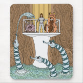 Bezoek van de pool van de pijpleidingen muismat (Voorkant)