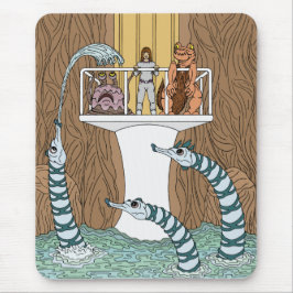 Bezoek van de pool van de pijpleidingen muismat