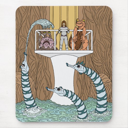 Bezoek van de pool van de pijpleidingen muismat (Voorkant)