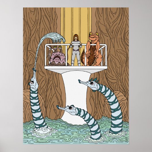 Bezoek van de pool van de pijpleidingen poster (Voorkant)