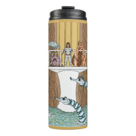 Bezoek van de pool van de pijpleidingen thermosbeker