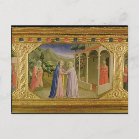 Bezoek van de predella Annunciation Briefkaart (Voorkant)