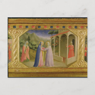 Bezoek van de predella Annunciation Briefkaart