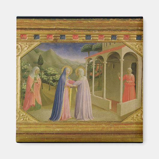 Bezoek van de predella Annunciation Magneet (Voorkant)