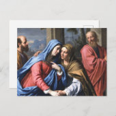 Bezoek van Elizabeth aan de Maagd Mary Briefkaart (Voorkant / Achterkant)