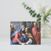 Bezoek van Elizabeth aan de Maagd Mary Briefkaart (Staand voorkant)