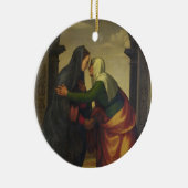 Bezoek van Elizabeth aan de Maagd Mary Keramisch Ornament (Rechts)
