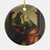 Bezoek van Elizabeth aan de Maagd Mary Keramisch Ornament (Achterkant)