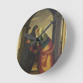 Bezoek van Elizabeth aan de Maagd Mary Ronde Klok (Hoek)