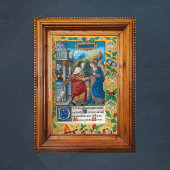 Bezoek van Elizabeth Medieval Manuscript Poster