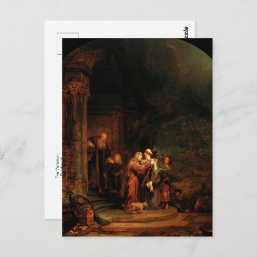 Bezoek van het Rembrandt-Briefkaart Briefkaart (Voorkant / Achterkant)