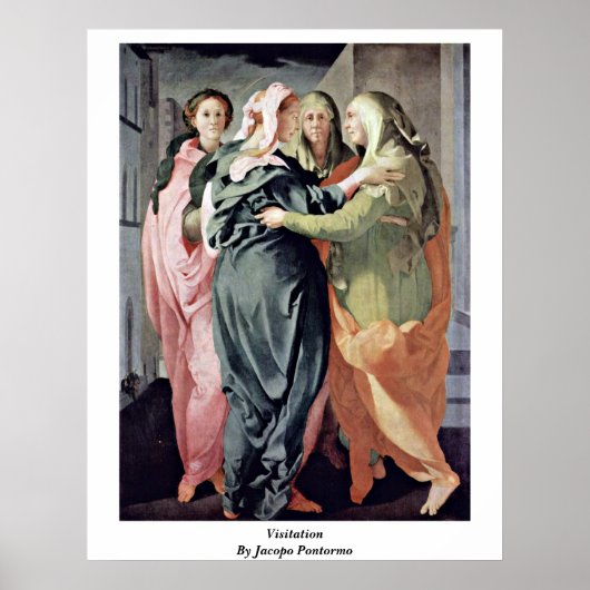 Bezoek van Jacopo Pontormo Poster (Voorkant)