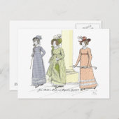 Bezoek van Jane Austen Pride en Prejudice Briefkaart (Voorkant / Achterkant)